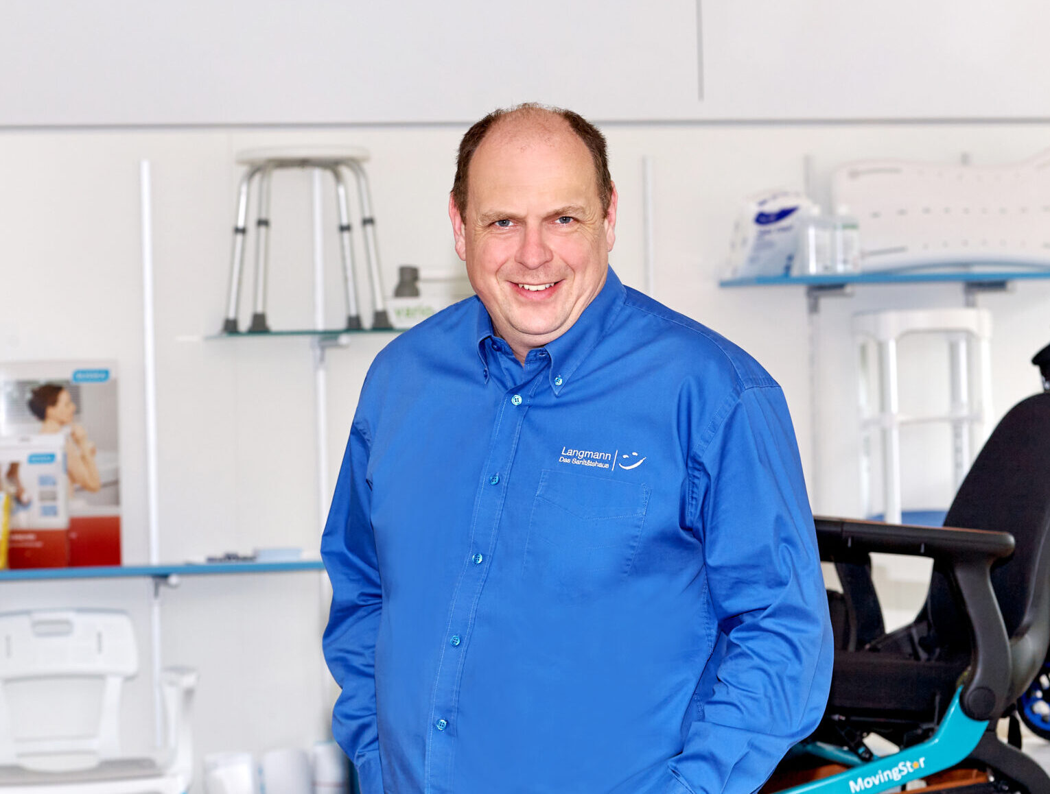 Matthias Schweigert, seit 2008 Inhaber des Sanitätshaus Langmann e. K.